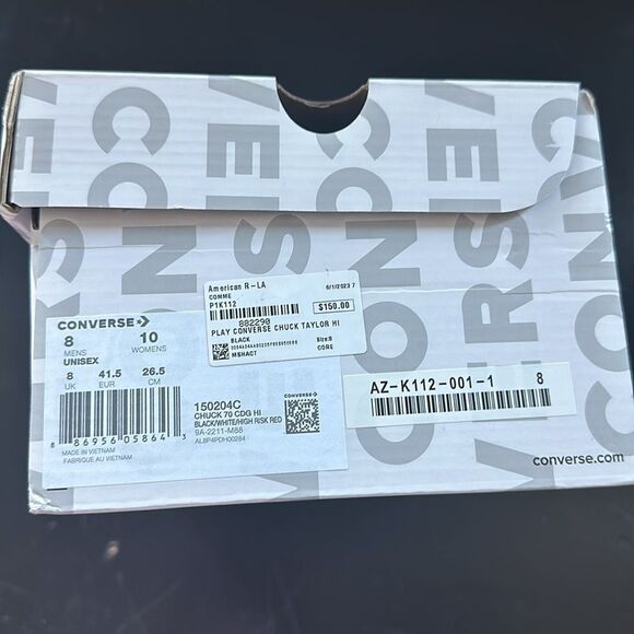 🆕 Mens Converse PLAY Comme des Garcons - Picture 7 of 7